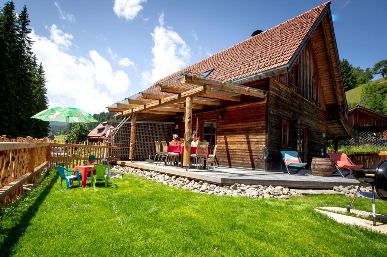 Naturpark Huette Mandl, Biobauernhof & Huettenurlaub Sankt Lambrecht Esterno foto