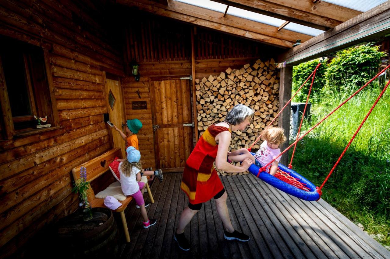 Naturpark Huette Mandl, Biobauernhof & Huettenurlaub Sankt Lambrecht Esterno foto